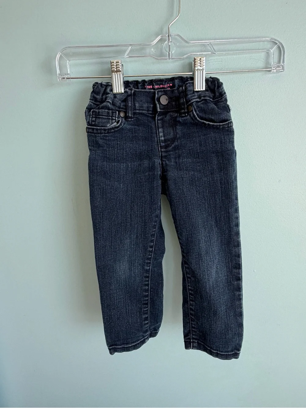 The Children’s Place Girls 2T Dark Wash Skinny Jeans Adjustable Waist